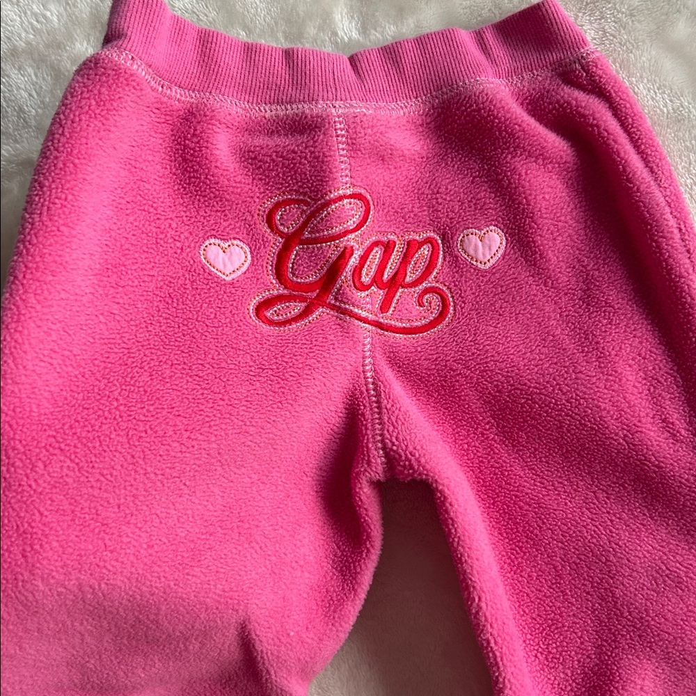 GAP Vibrant Pink Polar Fleece Pants Size 3